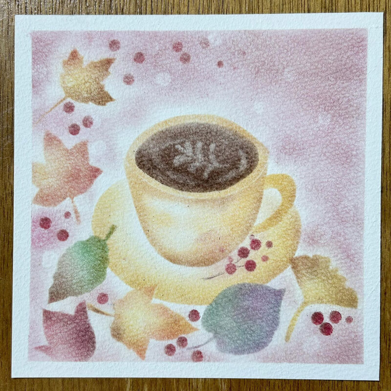 青木永利子 - 秋のカフェタイム