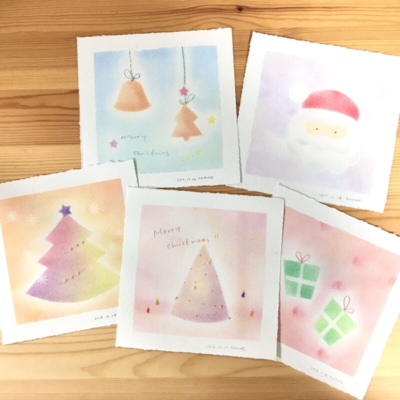 ＜季節のパステル＞クリスマスのパステルアート（12/6・東京）