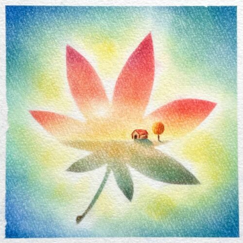 やなぎけんじ - 紅葉の中の景色