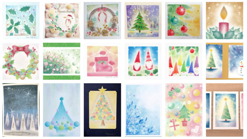 12月のパステルシャインアート作品
