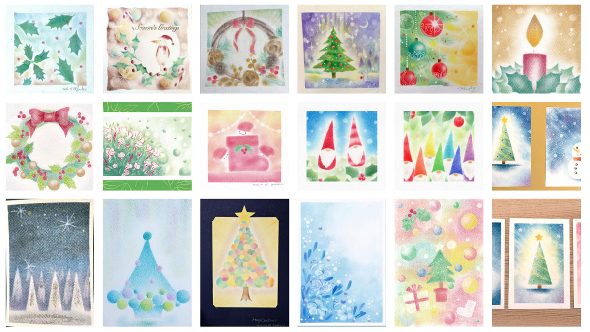 12月のパステルシャインアート作品