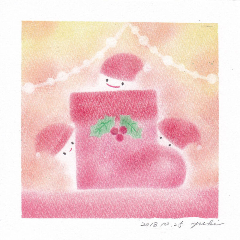 佐藤由紀 - 「ひょっこりサンタ」2018年