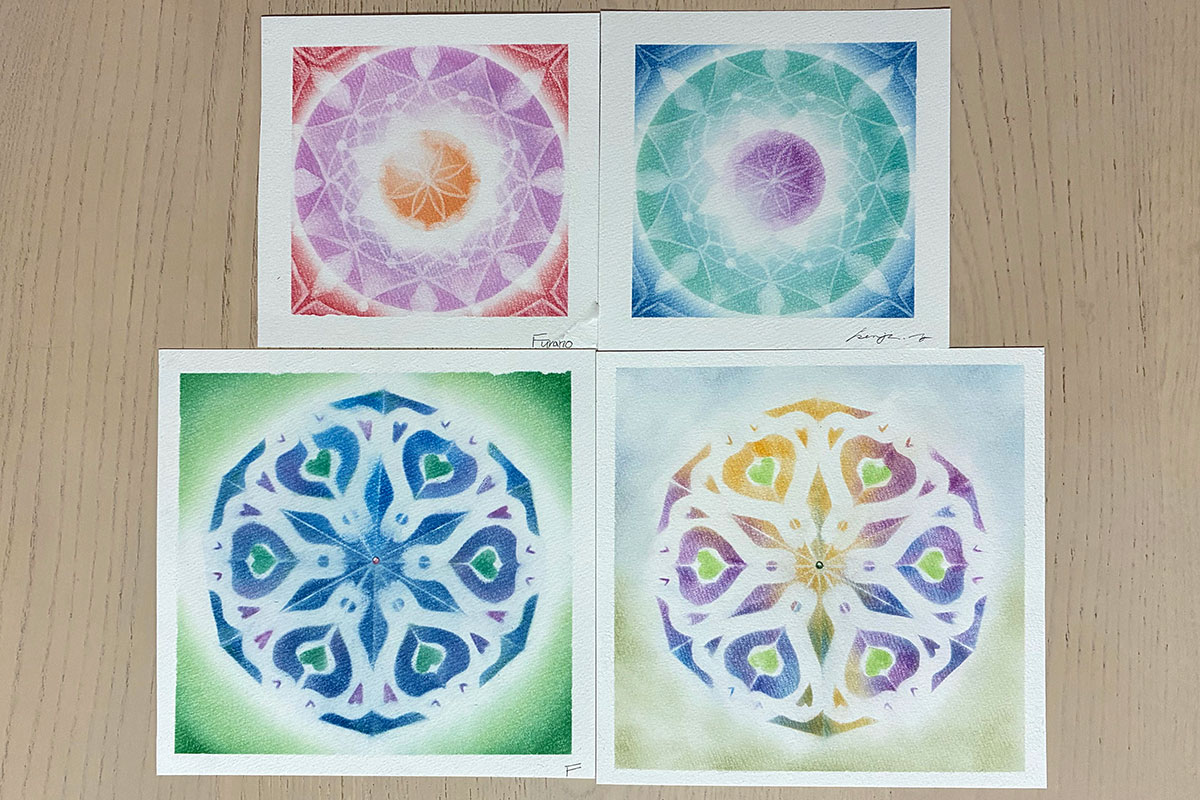 パステルで描く曼荼羅＆万華鏡講座